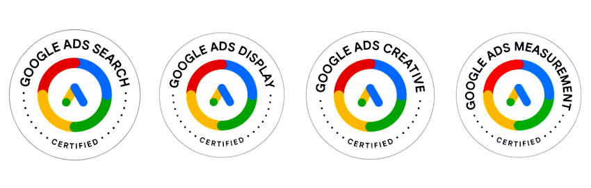 Google Ads Zertifizierungen: Search, Display, Creative, Measurement